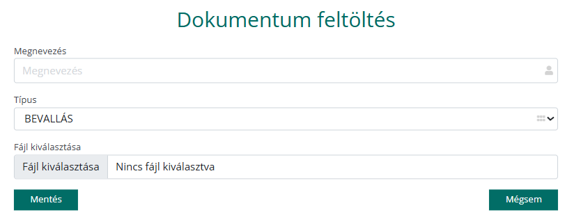 Dokumentum feltöltés 